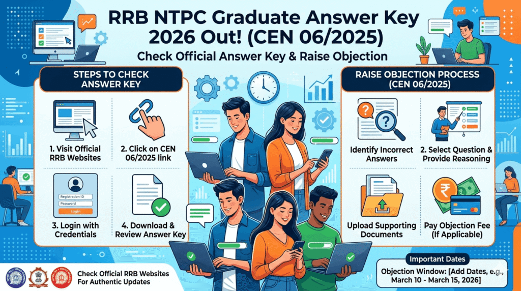 RRB NTPC Graduate Answer Key 2026 Out