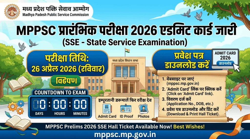 MPPSC Prelims Admit Card 2026