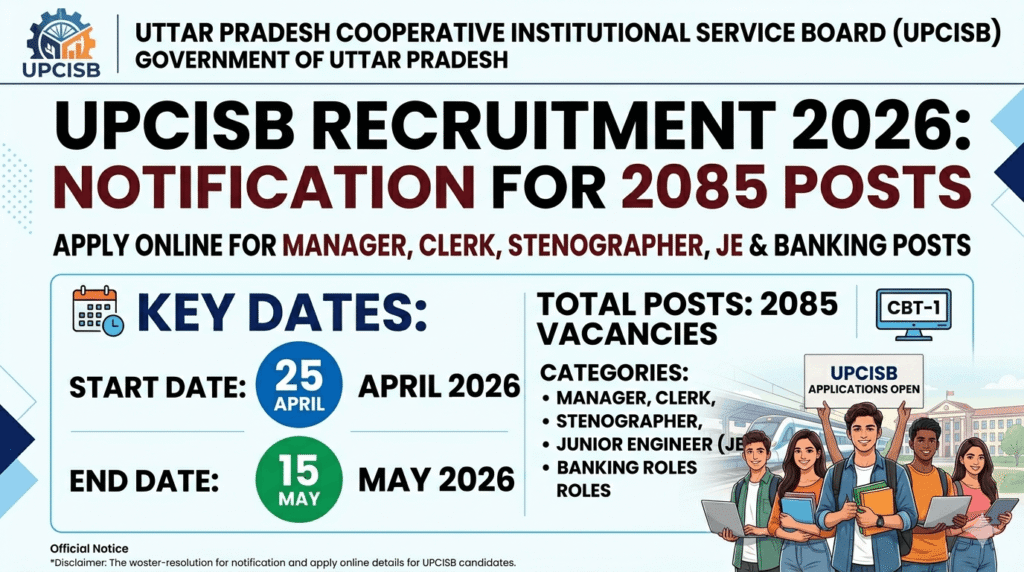 UPCISB Recruitment 2026