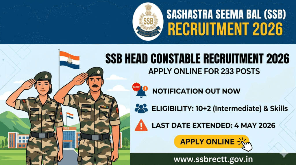SSB Head Constable Recruitment 2026